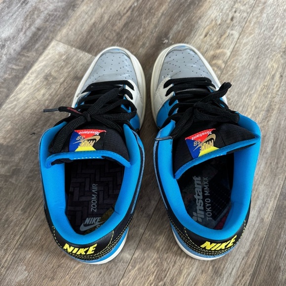 Nike SB x Instant Dunk Low Pro QS 2 Black and Blue Sneakers - Picture 9 of 14